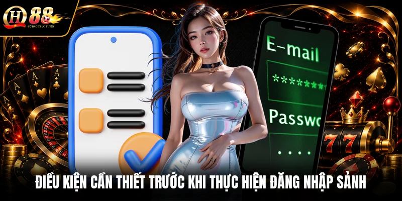 Điều kiện cần thiết trước khi thực hiện đăng nhập sảnh